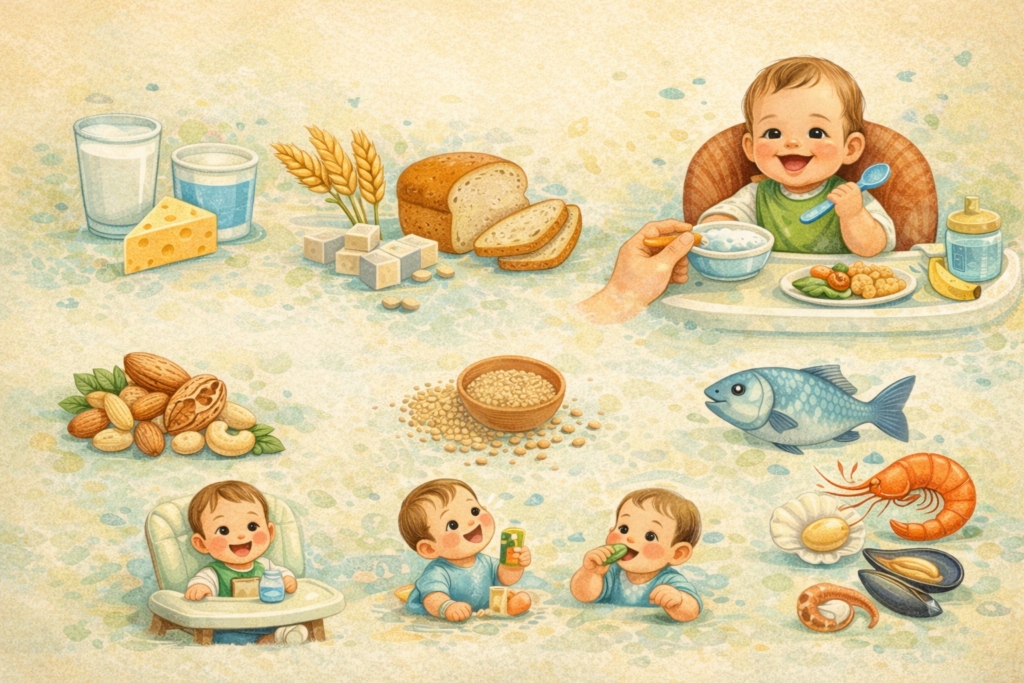 Introducao de alimentos alergenicos para bebes Introdução alimentar e prevenção de alergias: 10 Verdades Científicas Essenciais para Proteger Seu Bebê