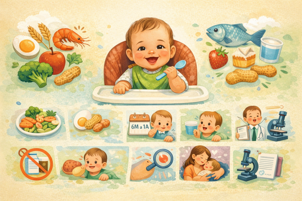 introducao alimentar Introdução alimentar e prevenção de alergias: 10 Verdades Científicas Essenciais para Proteger Seu Bebê