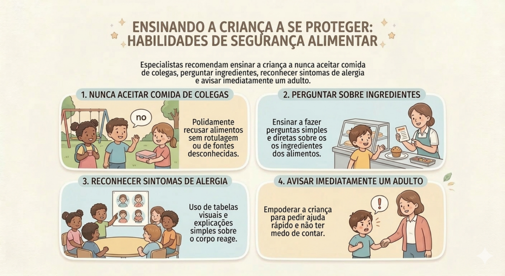 Como ensinar a crianca a se proteger Alergia na Escola: O guia de segurança que todo pai e professor precisa ler