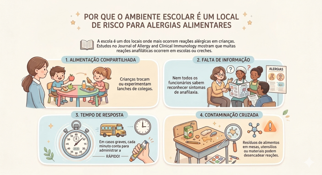 Por que o ambiente escolar e um local de risco Alergia na Escola: O guia de segurança que todo pai e professor precisa ler